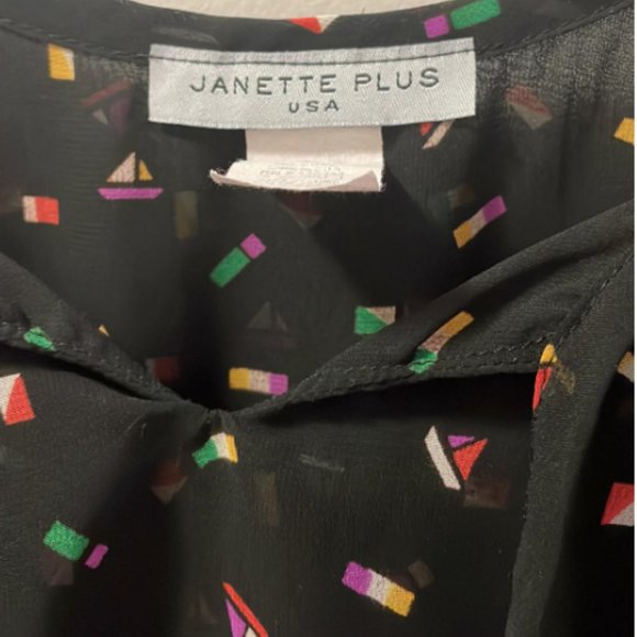 Playful Plus-Size Cold Shoulder Top by JANETTE PLUS - Picture 3 of 5